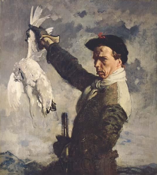 Sir William Orpen The Dead Ptarmigan Norge oil painting art
